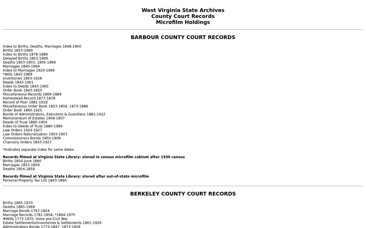 Webster County former owners research in the state archive deed index